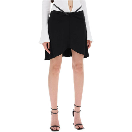 Slash Ellipse Crepe Jersey Mini Skirt COURREGES JOHN JULIA.