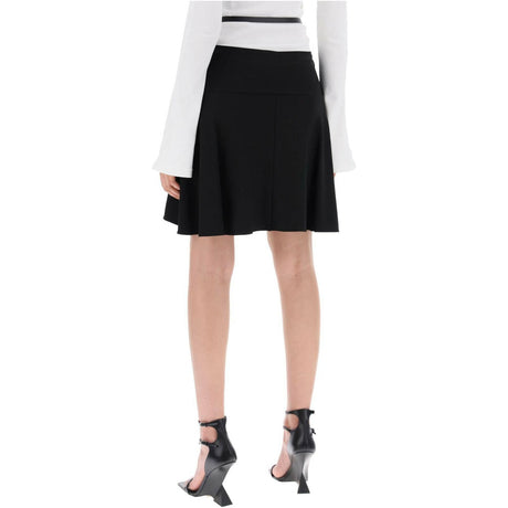 Slash Ellipse Crepe Jersey Mini Skirt COURREGES JOHN JULIA.