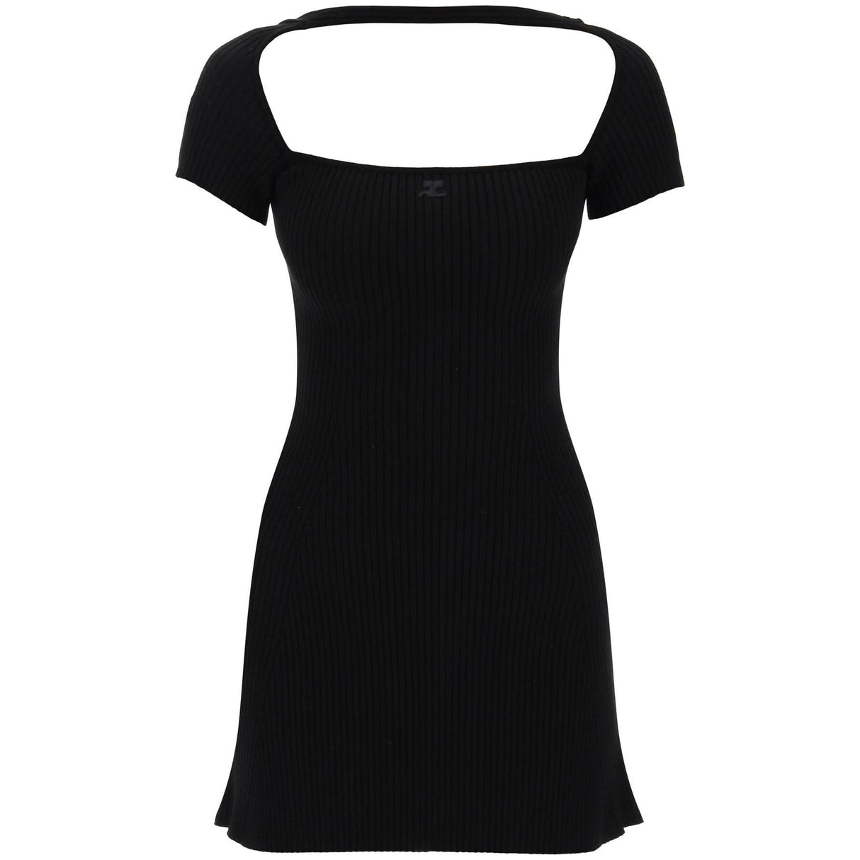 Hyperbole Ribbed Jersey Mini Dress