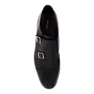 Smooth Leather William Monk Strap Loafers