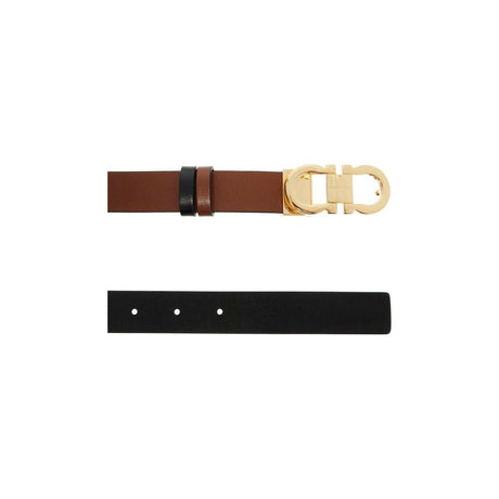 Reversible Leather Gancini Belt.