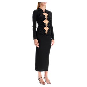 CHRISTOPHER ESBER-Cut Out Dress With Metallic Rings -JOHN JULIA.