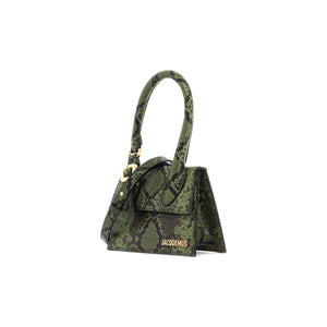 Snake-Print Leather Le Chiquito Moyen Boucle Bag