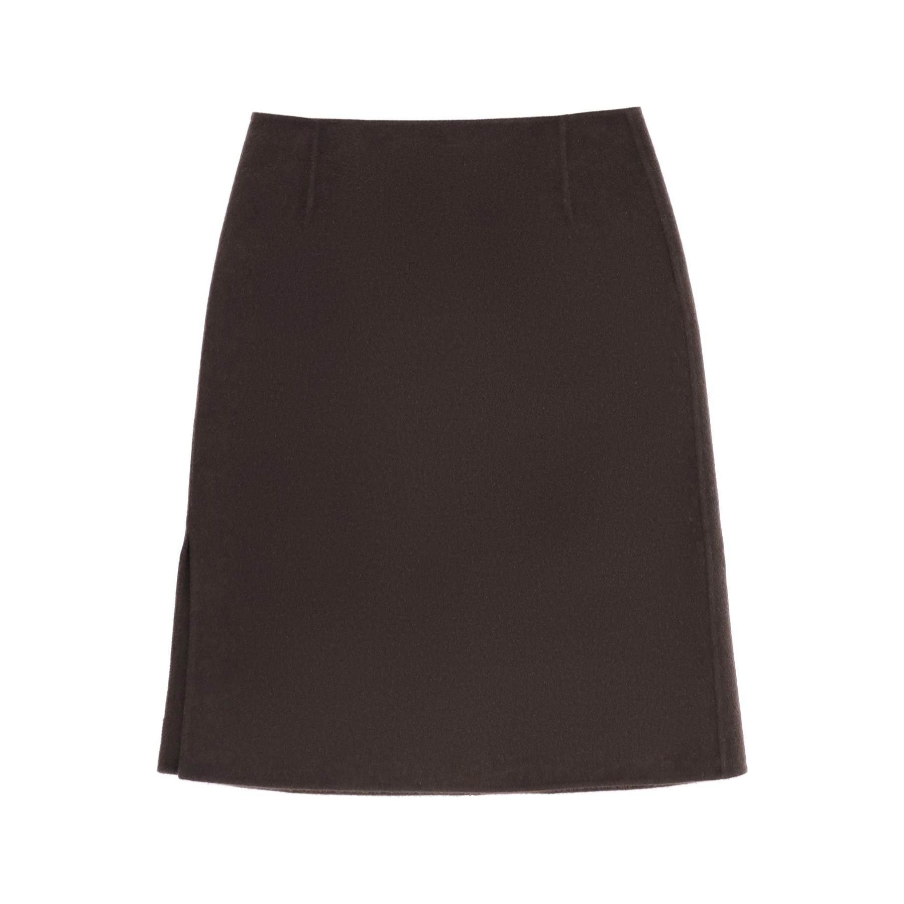 Pencil Skirt In Double Wool