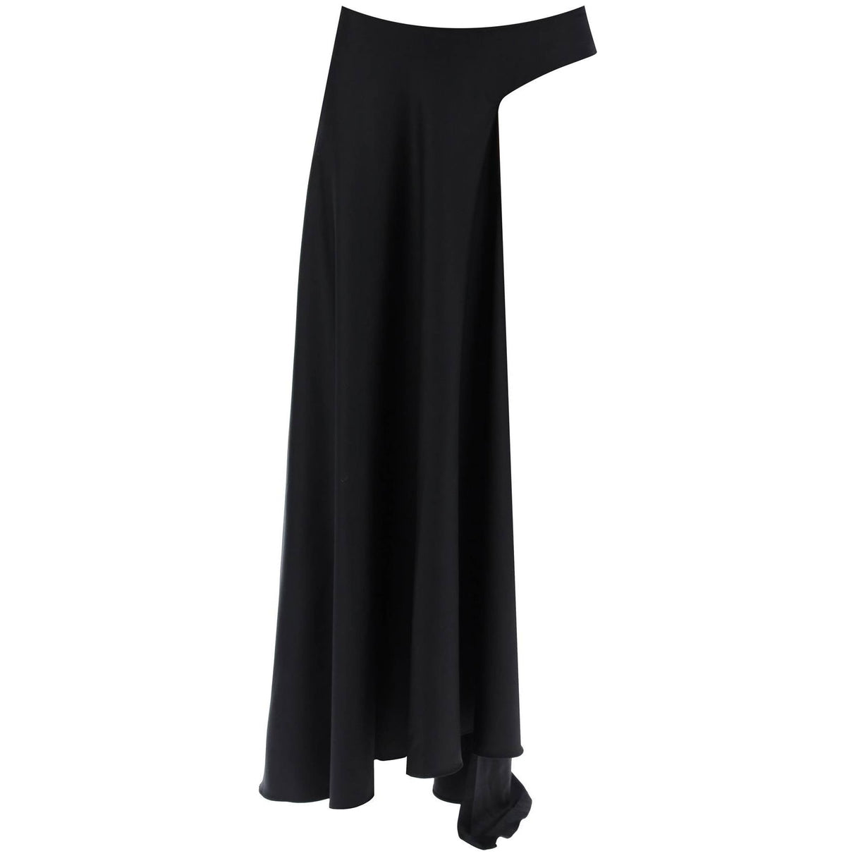 Asymmetric Wool Talus Skirt