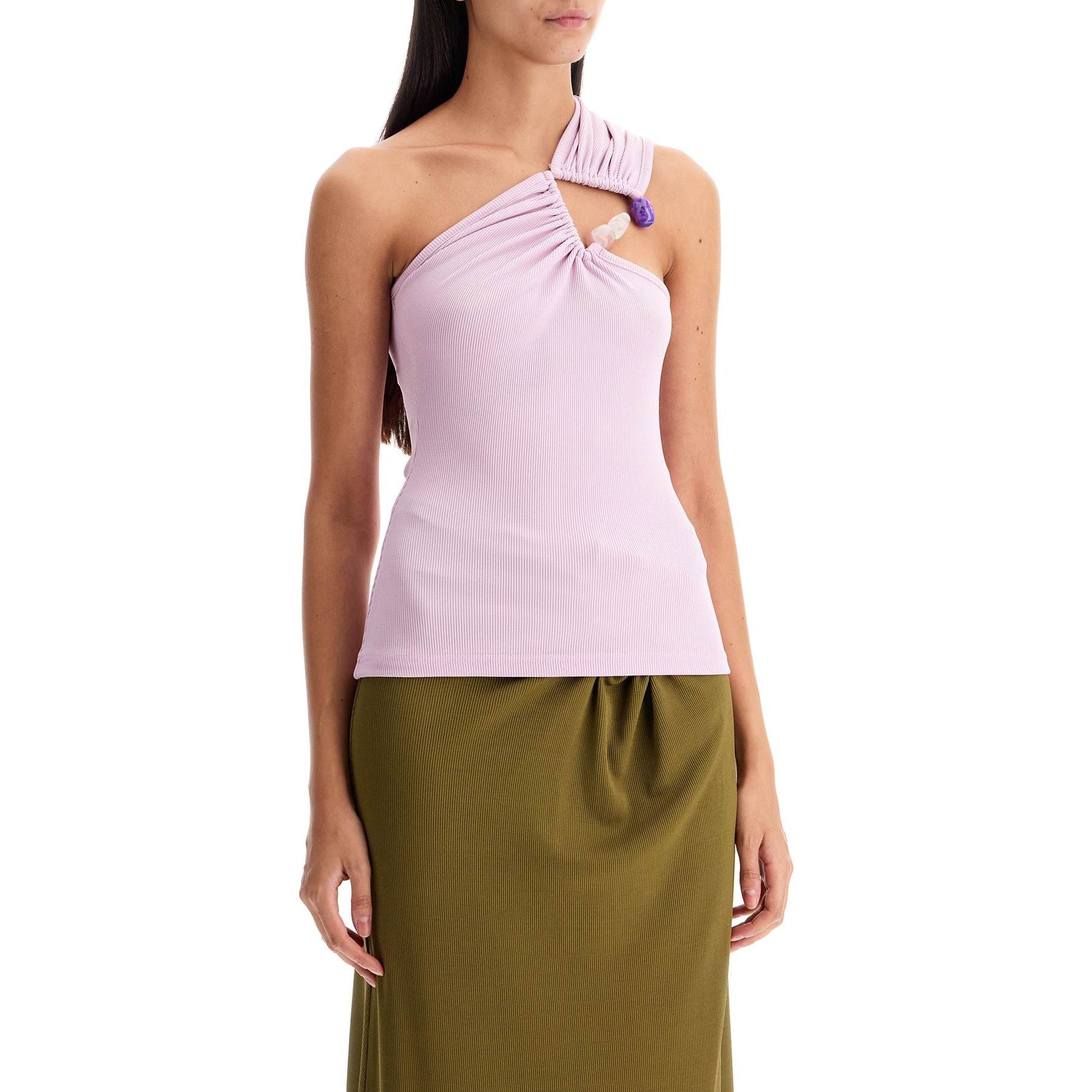 CHRISTOPHER ESBER-One Shoulder Top With -JOHN JULIA.