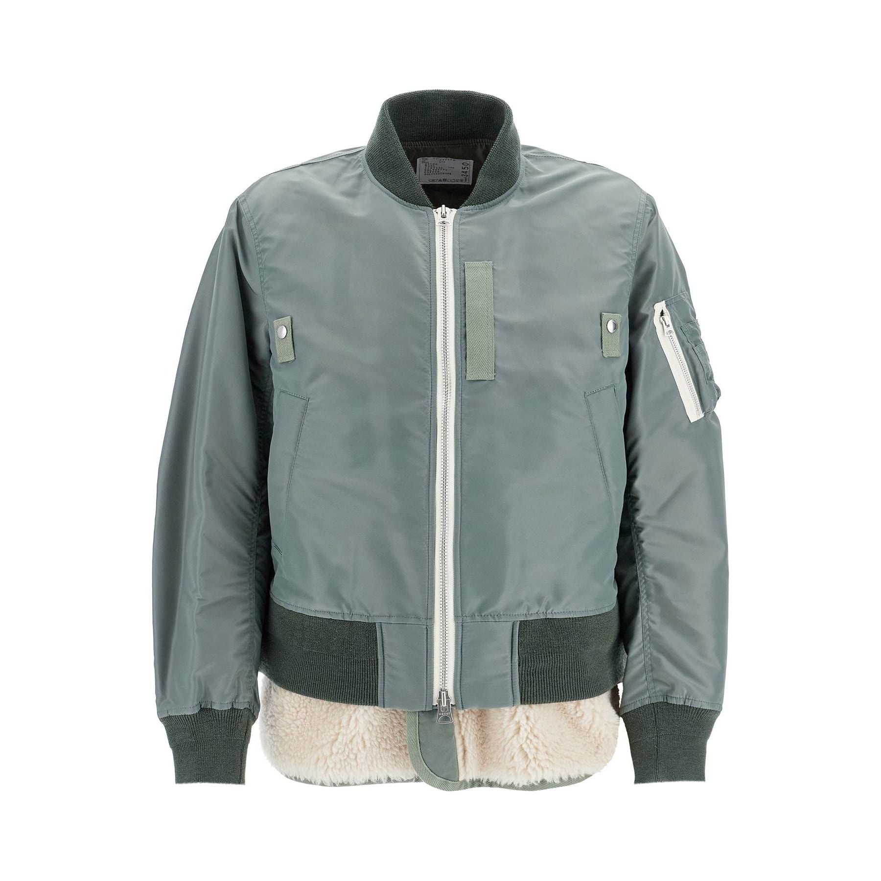 SACAI-Layered Hybrid Bomber Jacket -JOHN JULIA.