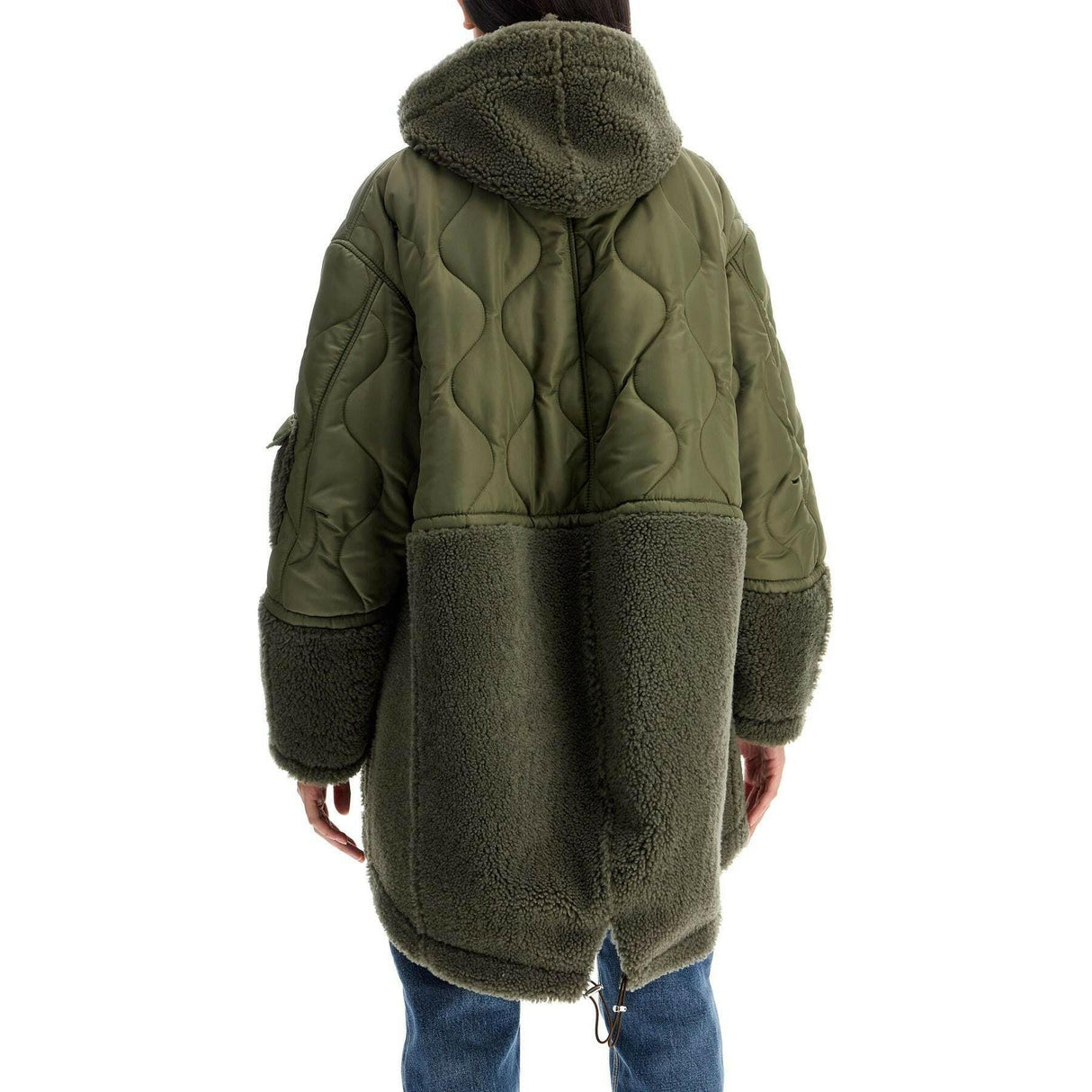 Shearling And Nylon Parka.