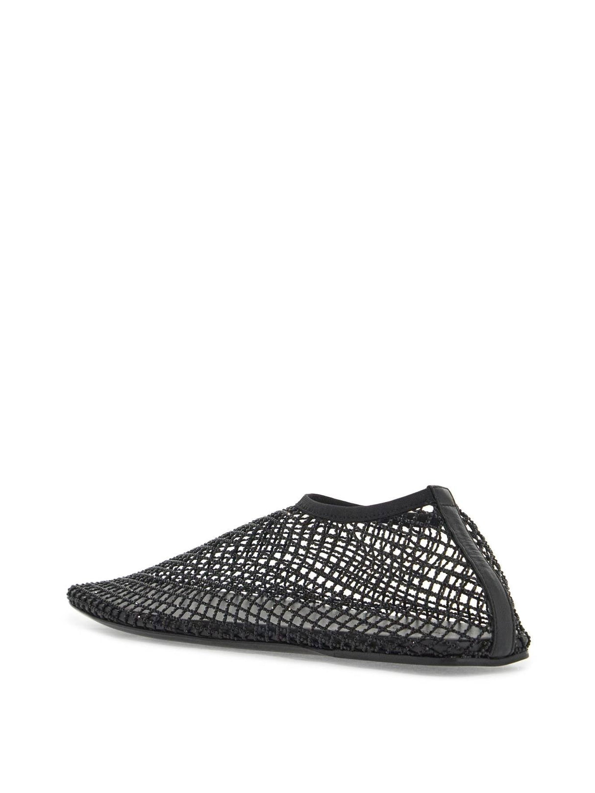 Mesh Ballerina Flats With Micro Crystals-CHRISTOPHER ESBER-JOHN JULIA