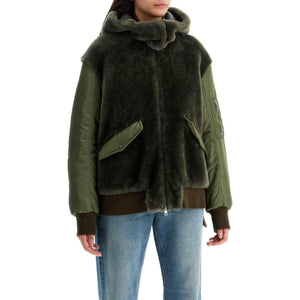 Shearling Insert Jacket With.