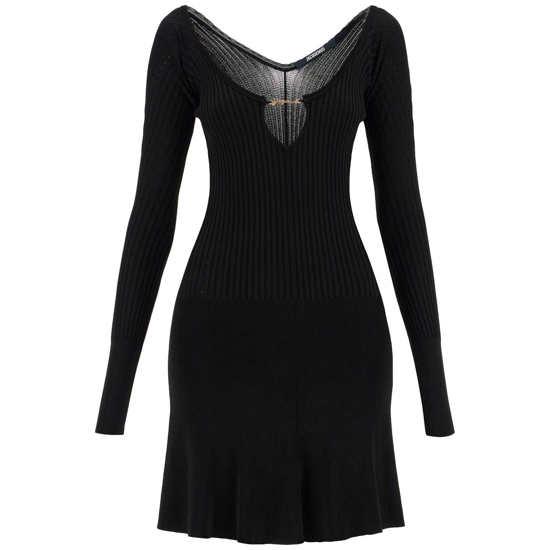 Ribbed Viscose Mini Dress