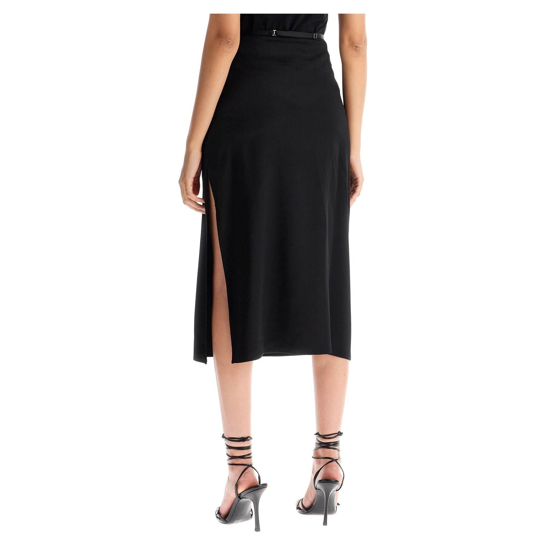 La Jupe Notte Satin Midi Skirt