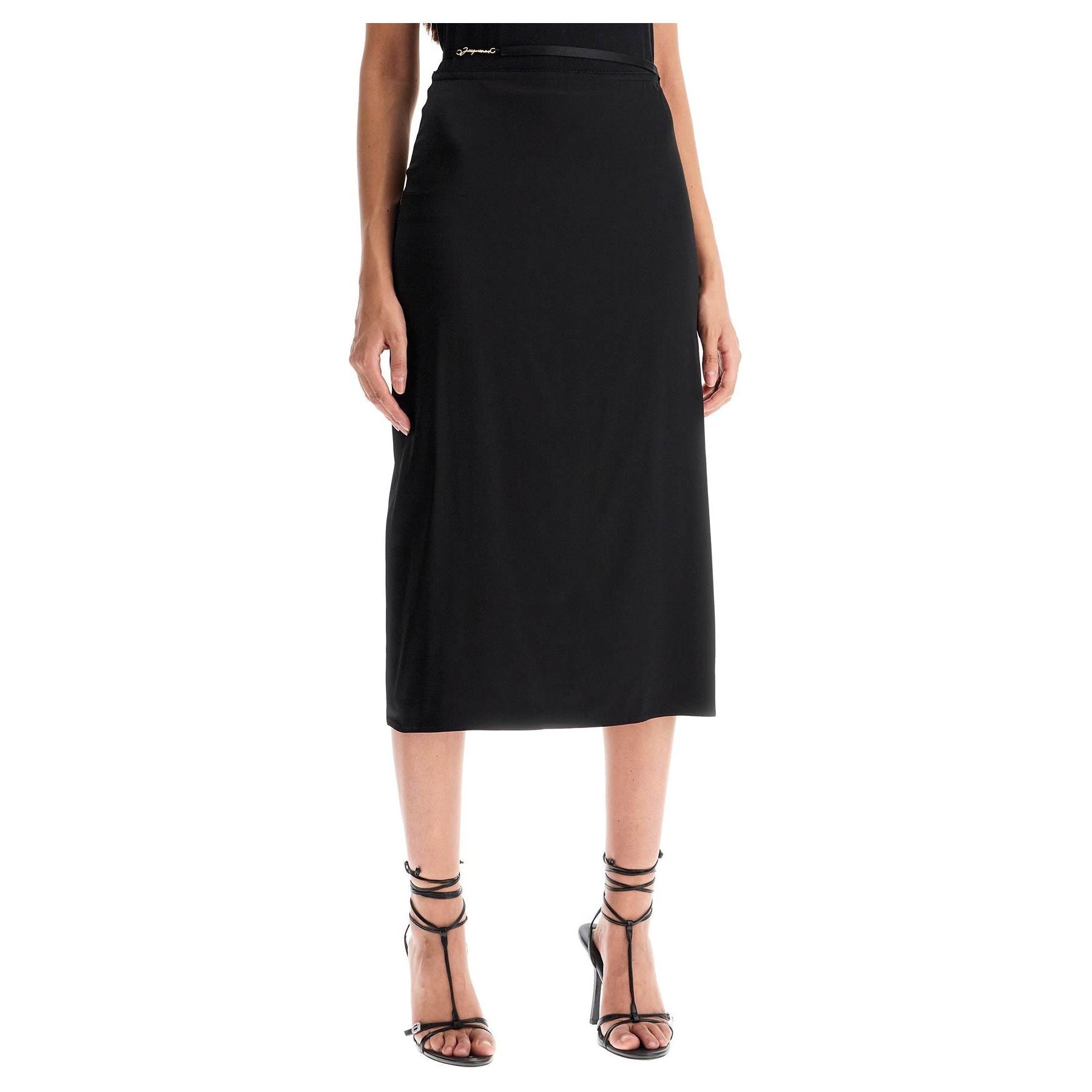 La Jupe Notte Satin Midi Skirt