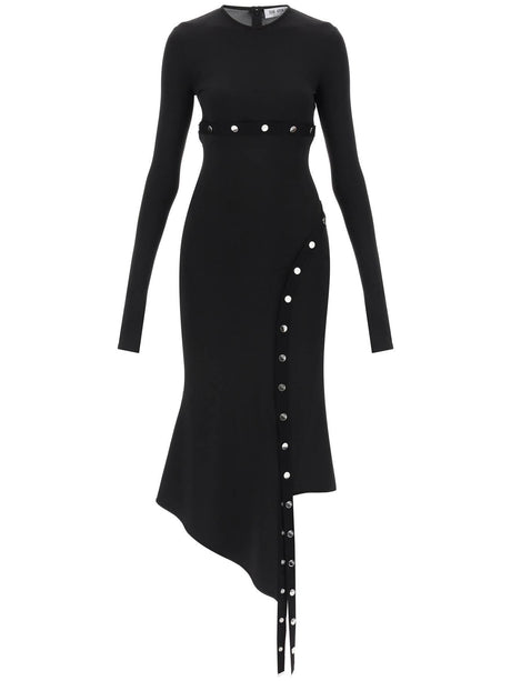 Asymmetric Dress With Snap Buttons