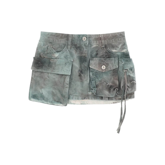 Fay Camouflage Cargo Mini Skirt