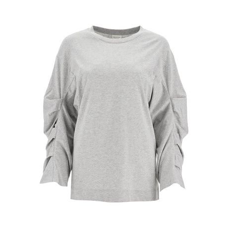 T-shirt With Pleated Sleeves Heynas