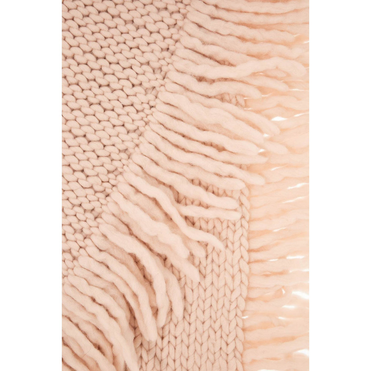 Large Heavy Knit Wool Scarf