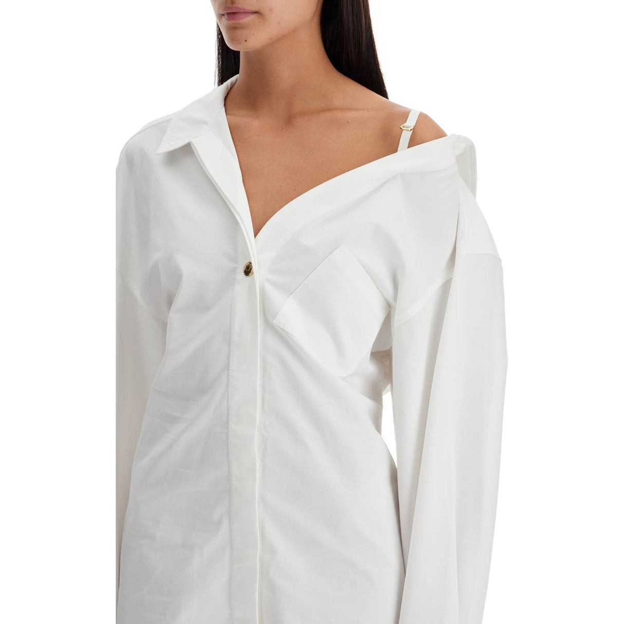 La Mini Robe Shirt Poplin Dress