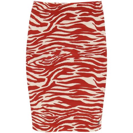 Gathered Zebra Print Mini Skirt.