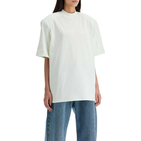 Kilie Cotton Shoulder Padded T-Shirt.