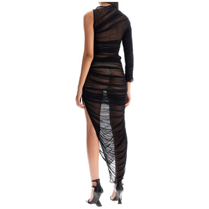 Stretch Mesh Asymmetric Dress