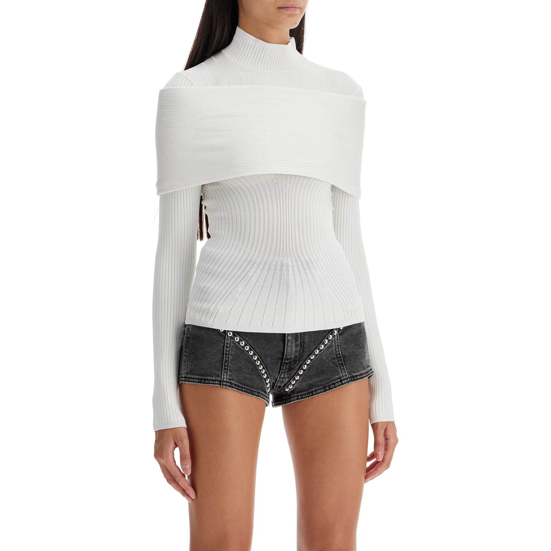 Long-sleeved Top With Off-