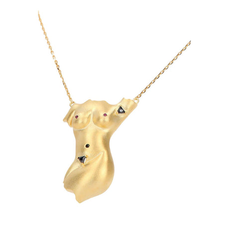 24k Gold-plated Necklace-ANISSA KERMICHE-JOHN JULIA