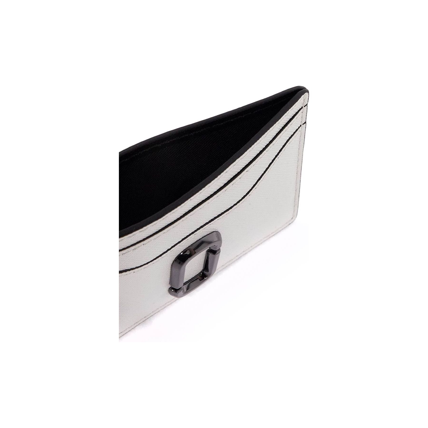 Color Block Saffiano Leather Card Holder