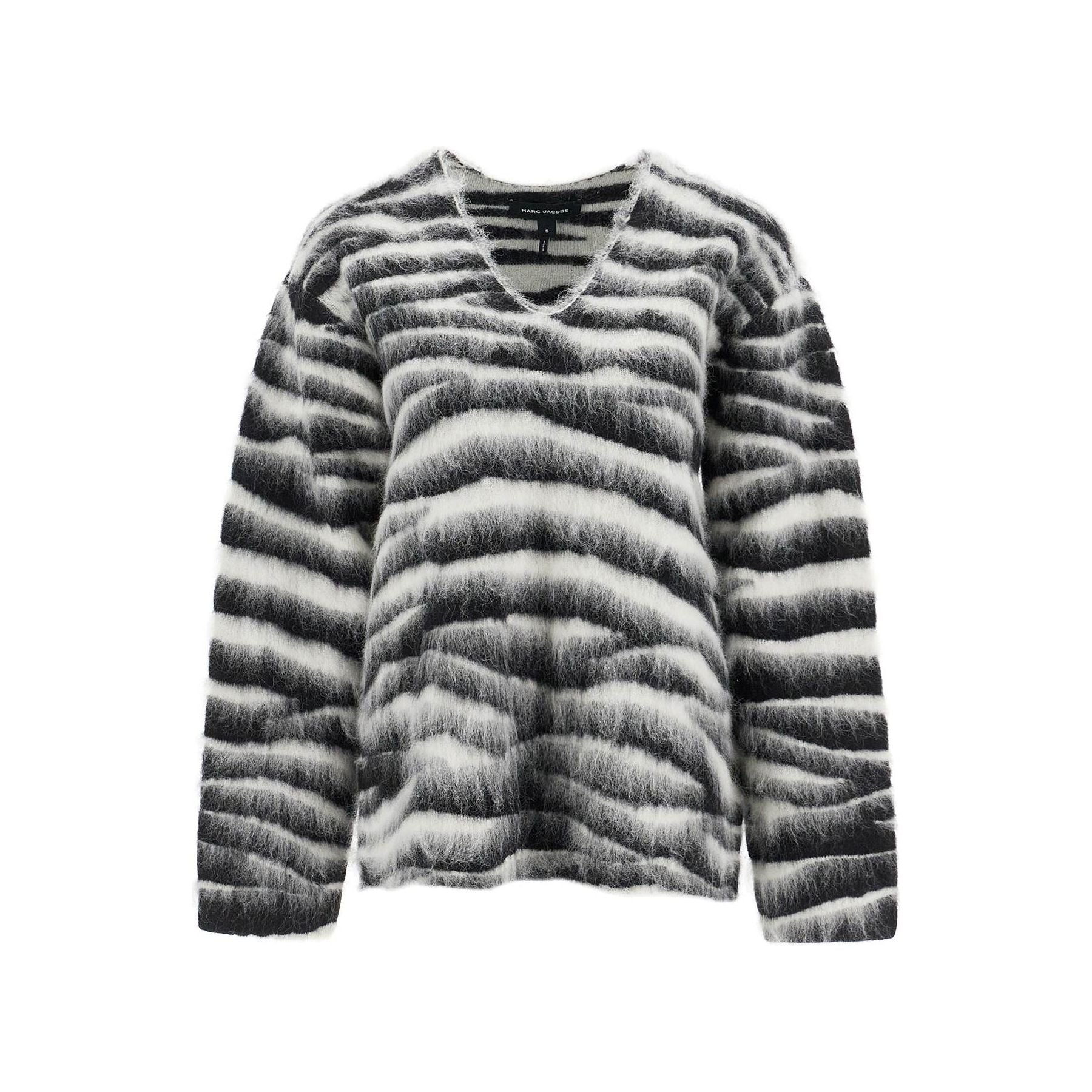 Zebra Print Wool And Mohair