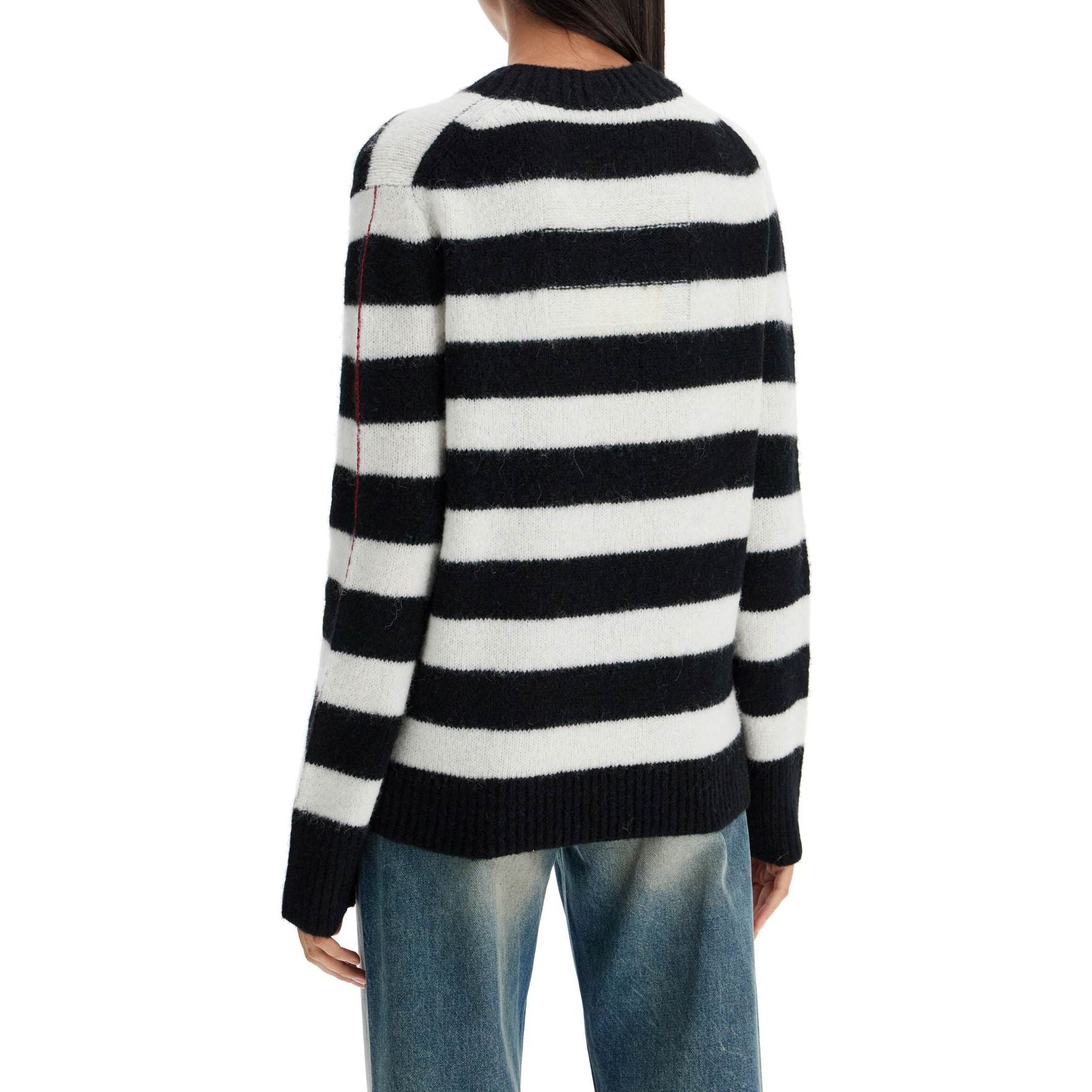 Pullover The Striped Brushed Logo Sweater