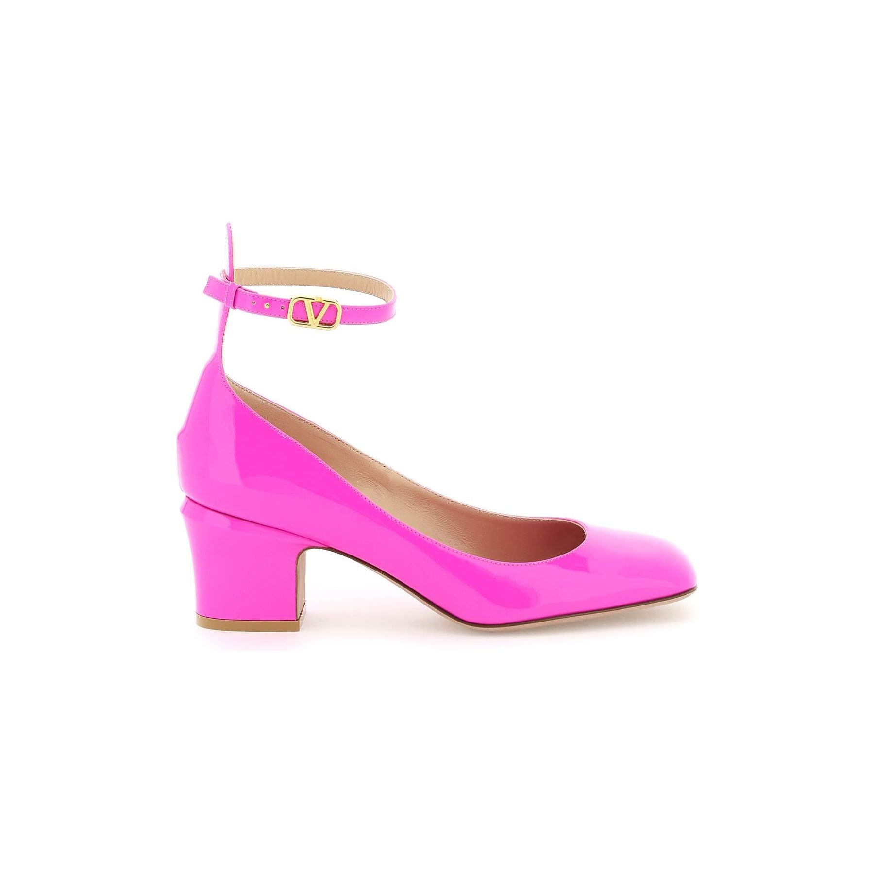 VALENTINO GARAVANI-Pink Pp Tan Go Pumps -JOHN JULIA.