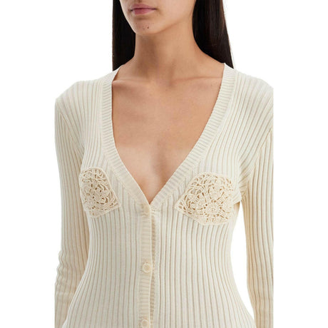 Crochet Insert Cardigan With Eight.