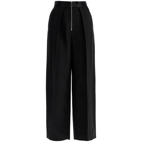 Marine Pleated Pants With