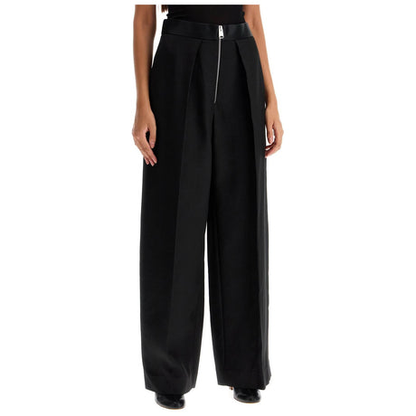 Marine Pleated Pants With