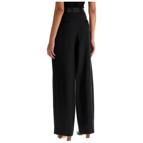 Marine Pleated Pants With