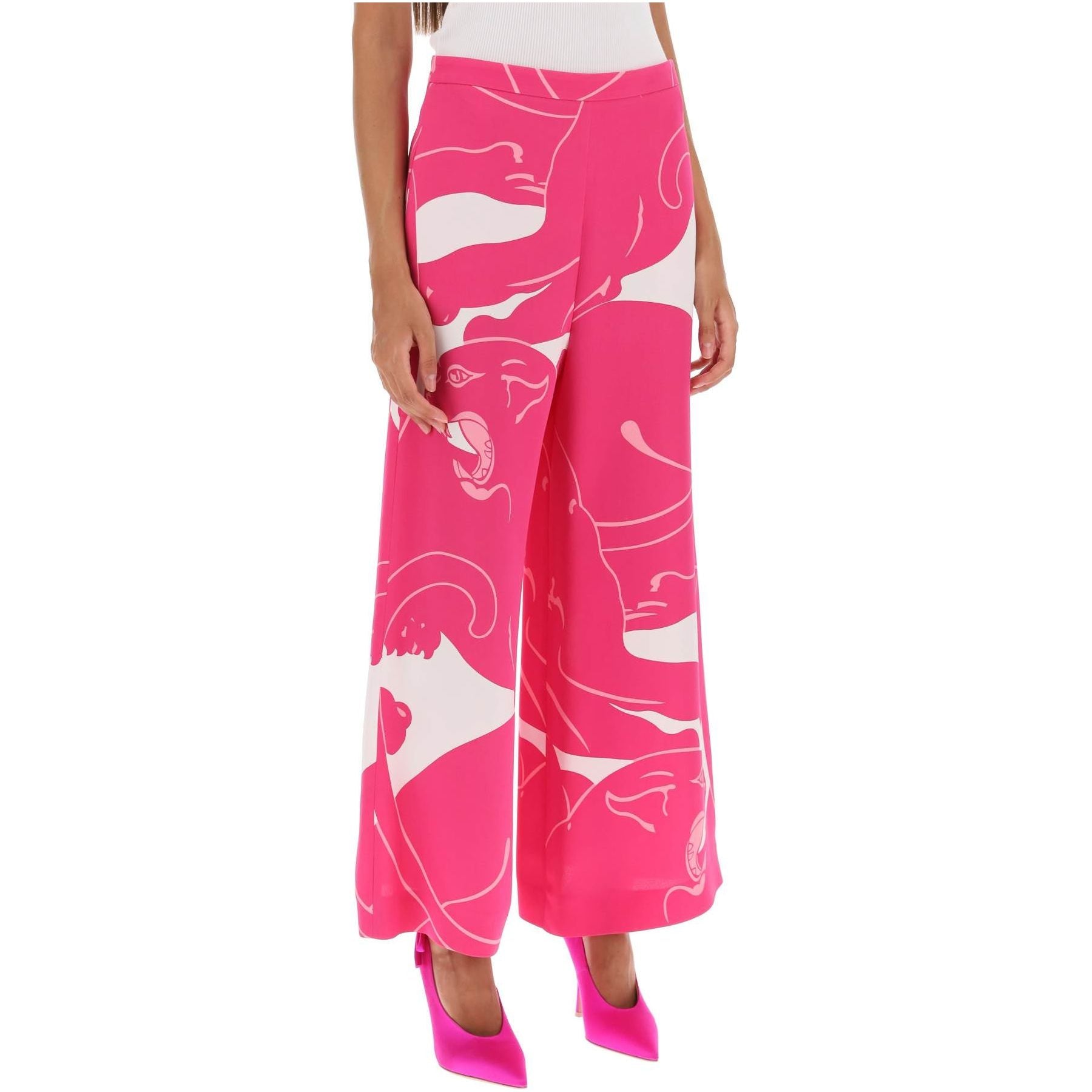 Cady Panther Cropped Pants