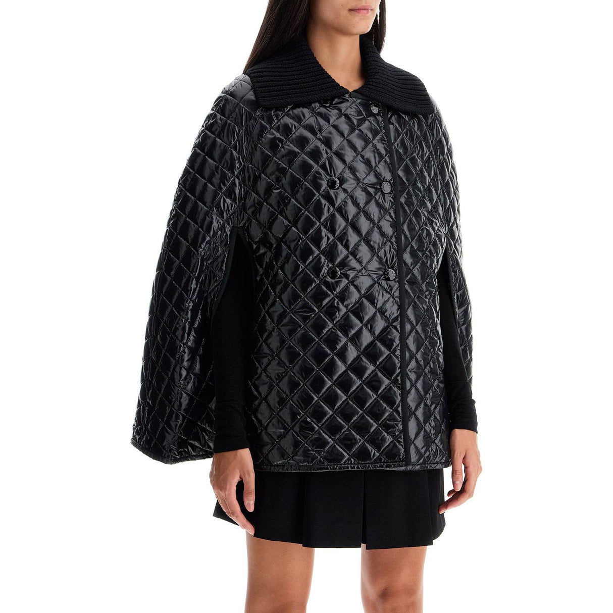 Short Quilted Cape Jacket