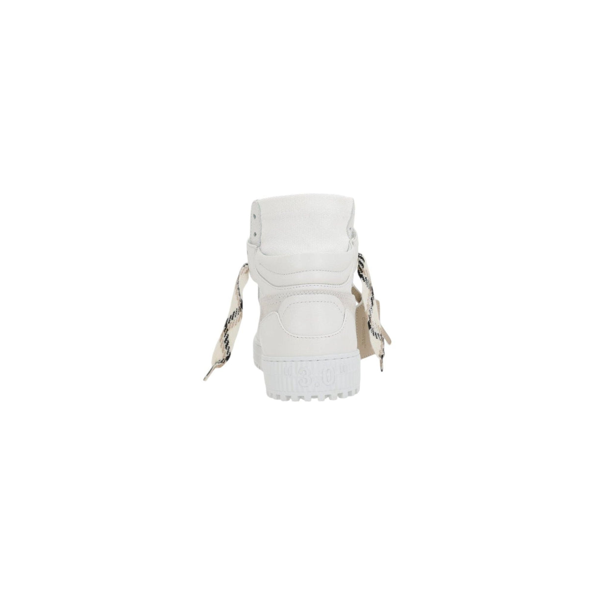 3.0 Off Court Leather High-top Sneakers-OFF-WHITE-JOHN JULIA