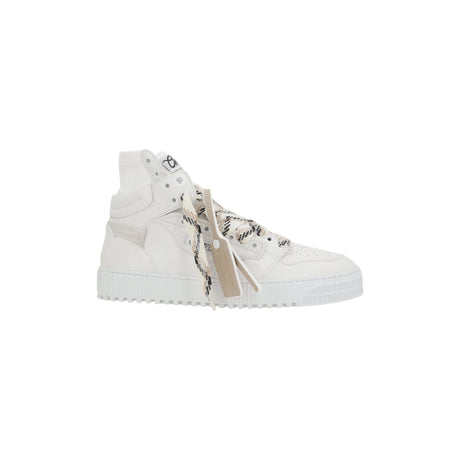 3.0 Off Court Leather High-top Sneakers-OFF-WHITE-JOHN JULIA