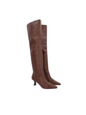 Bea Smooth Leather Over-the-Knee Boots-3JUIN-JOHN JULIA