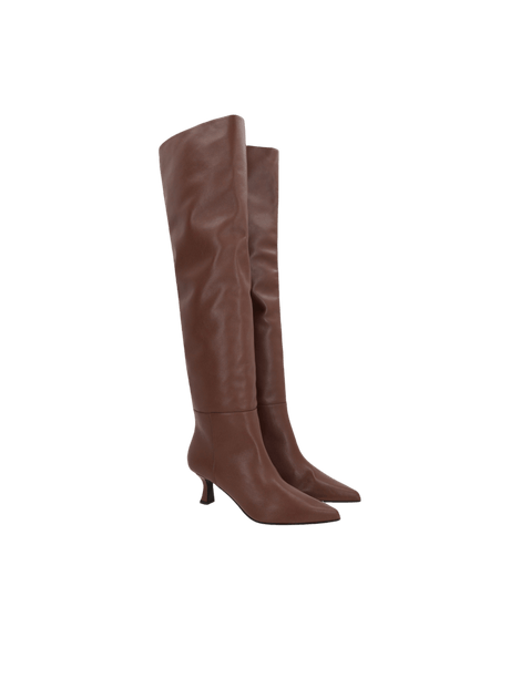 Bea Smooth Leather Over-the-Knee Boots-3JUIN-JOHN JULIA