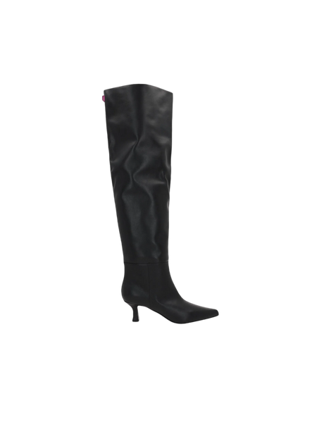 Bea Smooth Leather Over-the-Knee Boots-3juin-JOHN JULIA