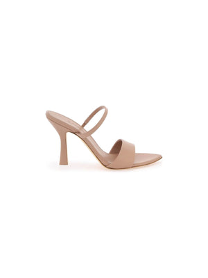 Leda Tapered-Toe Leather Sandals