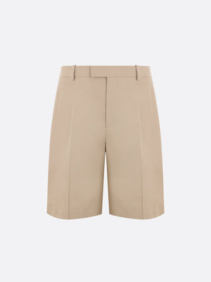 Gabardine Tailored Shorts-Ferragamo-JOHN JULIA