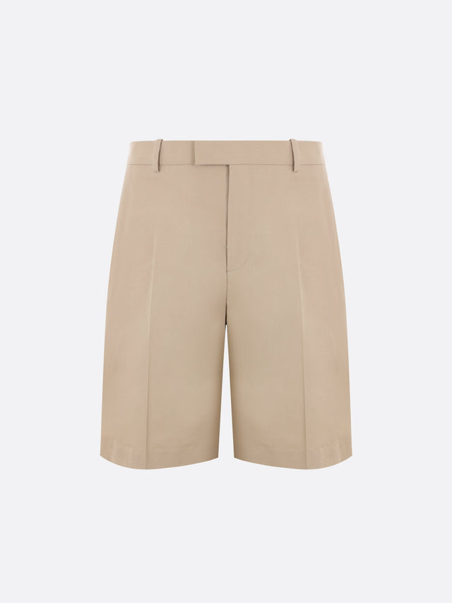 Gabardine Tailored Shorts-Ferragamo-JOHN JULIA