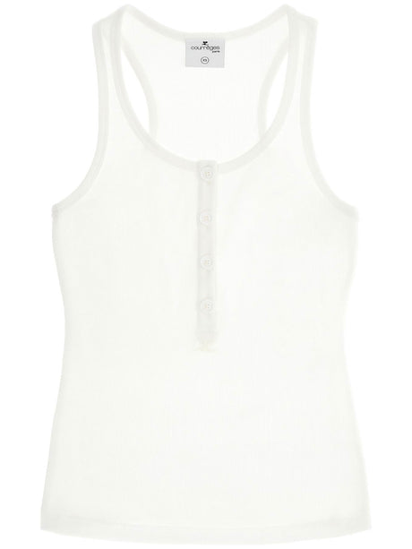 90s Ribbed Tank Top-Courrèges-JOHN JULIA