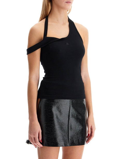 Asymmetric Rib Knit Tank-Courrèges-JOHN JULIA