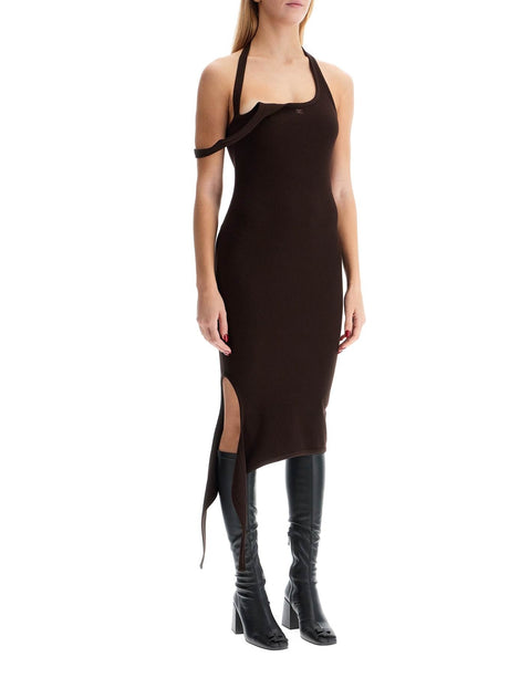 Ribbed Knit Midi Dress-Courrèges-JOHN JULIA