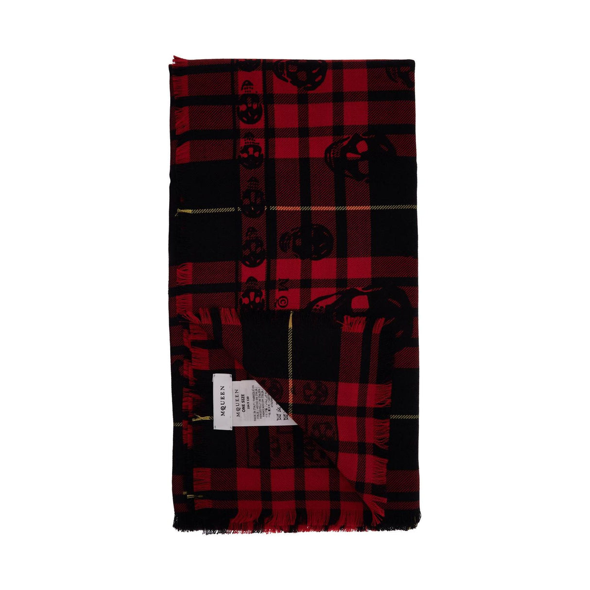 Tartan Wool Skull Scarf In