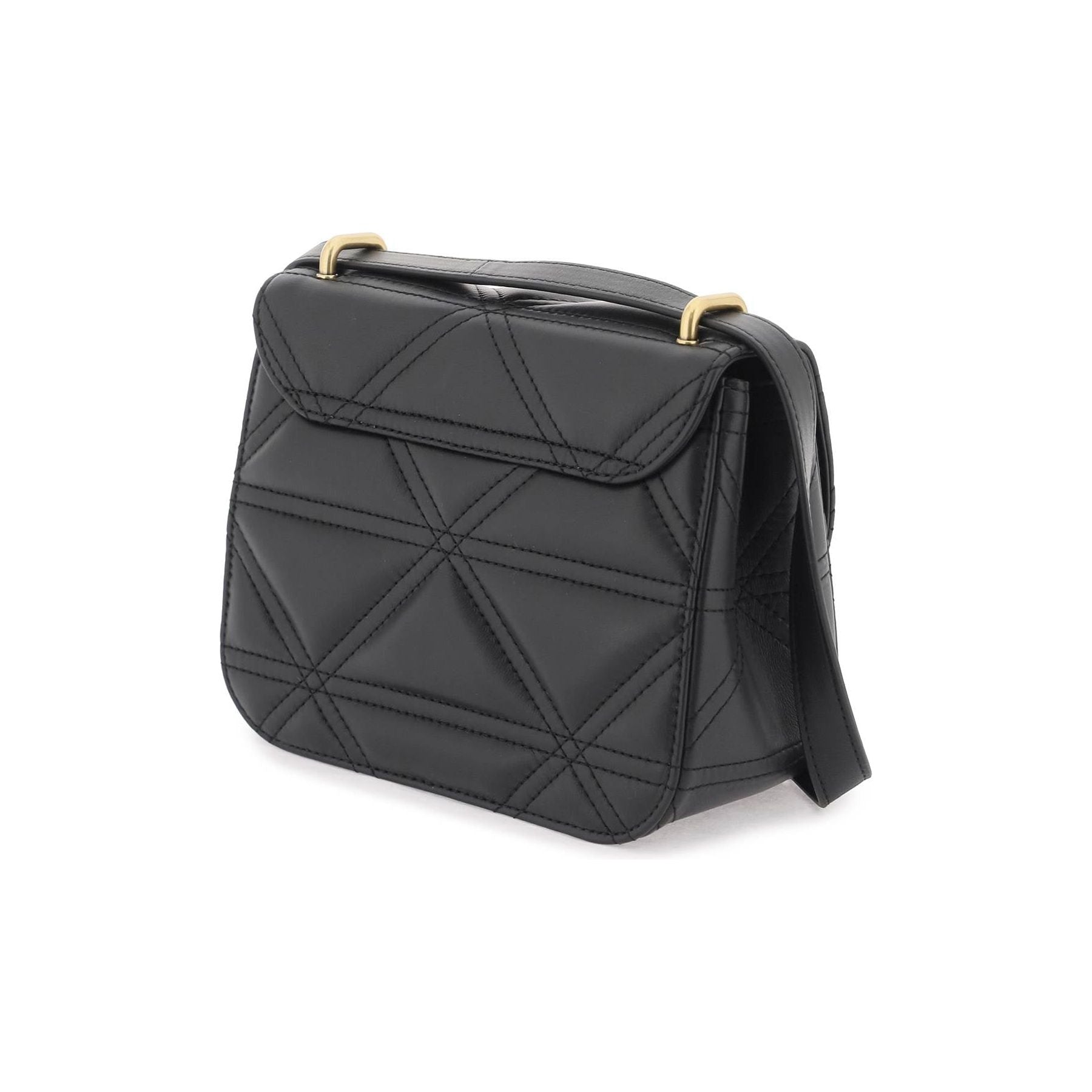 Quilted Leather Linda Crossbody Bag